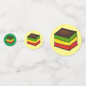 レインボー7層イタリアンクリスマスクッキー コンフェッティ (正面)