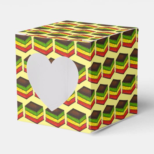 レインボー7層イタリアンクリスマスクッキー フェイバーボックス (正面サイド)