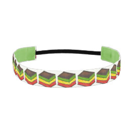 レインボー7層イタリアンクリスマスフードクッキー アスレチックヘッドバンド