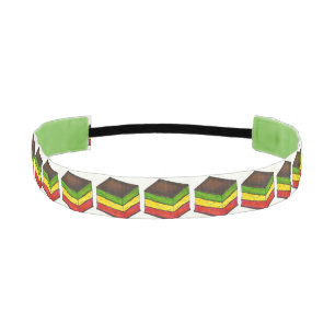 レインボー7層イタリアンクリスマスフードクッキー アスレチックヘッドバンド