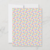 レインボー7歳の誕生日 | 「6歳から7歳へ」パーティー サンキューカード (裏面)