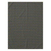 レインボー8ビットハートパターン テーブルクロス (正面)