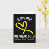 レインボー9月We衣服金ゴールド小児癌 カード (黄色い花)