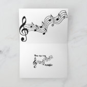 レインボー あなたは私の音楽 カード (内部)