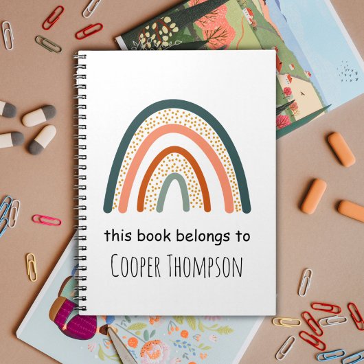 レインボー この本は子供たちのノートブック ノートブック