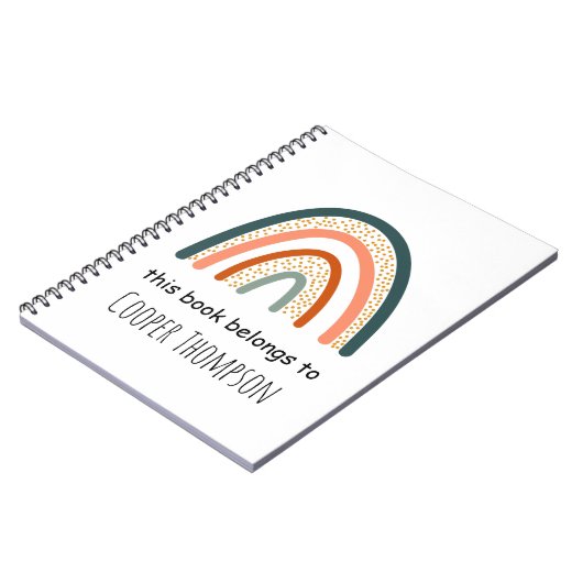 レインボー この本は子供のノートブック ノートブック (左側)