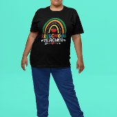 レインボー&アップルプレスクール先生グラフィック トライブレンドＴシャツ