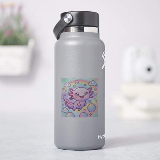 レインボー アホロートルの夢 シール (HydroFlask)