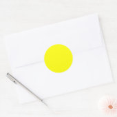 レインボー イエロー ラウンドシール (封筒)