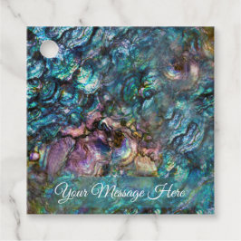 レインボー イリデッセント アバロン シェル ビーチ パーティー フェイバータグ