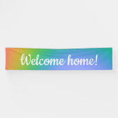 レインボー「ウェルカムホーム」 横断幕 (横)