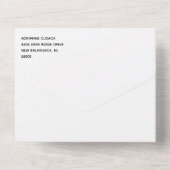 レインボー・ウォーター・カラー・ウォッ結婚シュLGBTズ オールインワン招待状 (裏面)