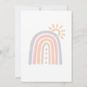 レインボー エッセンシャルオイル ドロップ クラス 招待状 (裏面)