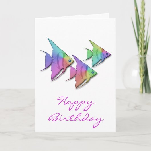 レインボー・エンジェル・フィッシュ カード (正面)