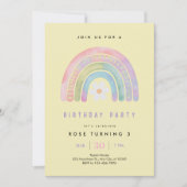 レインボー・オブ・おもしろい・バースデーパーティー 招待状 (正面)