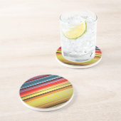 レインボー・オブ・カラフルマイクロストライプズ コースター (側面)