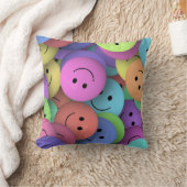 レインボー・オブ・ハッカラフルピー・顔 クッション (ブランケット)
