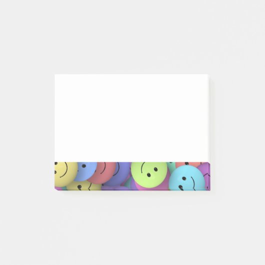 レインボー・オブ・ハッカラフルピー・顔 ポストイット (正面)