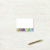 レインボー・オブ・ハッカラフルピー・顔 ポストイット (デスク上)