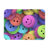 レインボー・オブ・ハッカラフルピー・顔 マグネット (横)