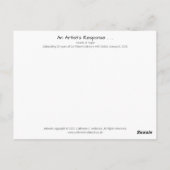 レインボー・オブ・ハートとホープお祝いはがき ポストカード (裏面)