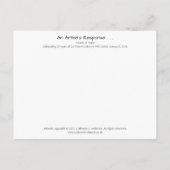 レインボー・オブ・ハートとホープお祝いはがき ポストカード (裏面)