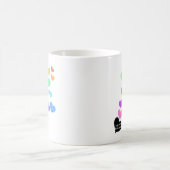 レインボー オープンハート コーヒーマグカップ (中央)