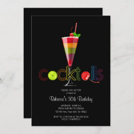 レインボー カクテル パーティー 招待状