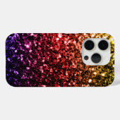 レインボー カラフル フェイク ギッター スパーグル ビング  Case-Mate iPhoneケース (裏面 (横))