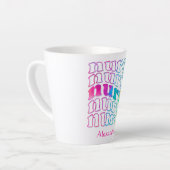 レインボー・カラーエレガントの「ナース」 カフェラテマグ (左アングル)