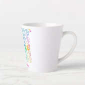 レインボー・カラーエレガントの「ナース」 カフェラテマグ (右)