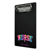 レインボー・カラーエレガントの「ナース」 | 鮮やかと ミニクリップボード (アングル2)