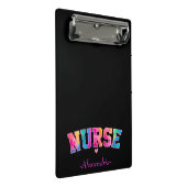 レインボー・カラーエレガントの「ナース」 | 鮮やかと ミニクリップボード (アングル)