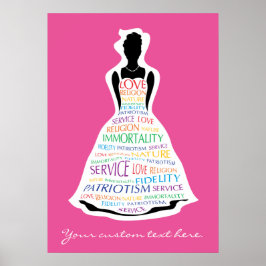 レインボー・ガールズ・アセンブリ、マソニックカスタム・ポスターアート ポスター