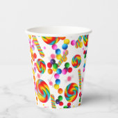 レインボー キャンディ キャンディーランド スウィート16 誕生日パーティー 紙コップ (正面)