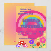 レインボー キングダムの女の子たち 招待状 (正面/裏面)