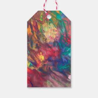 レインボー ギフト タグ カラフル パーティー グルーヴィー プレゼント タグ