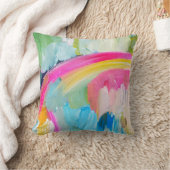 レインボー クッションカバー インテリア クッション (ブランケット)