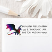 レインボー クリスタル ドラゴン 返送先住所 ラベル (インサイチュ)