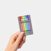 レインボー クレヨン ホールパス バッジ (手持ち)