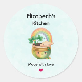 レインボー&クローバーキッチン付きかわいいガーデンプランター ラウンドシール