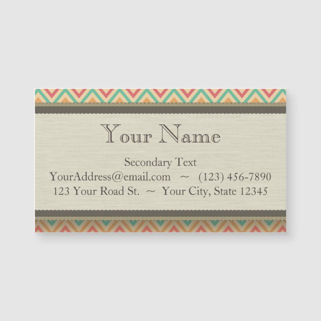 レインボー グランジ ジグザグ シェブロンズ (正面)