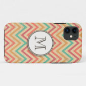 レインボー グランジ ジグザグ シェブロンズ Case-Mate iPhoneケース (裏面(横))