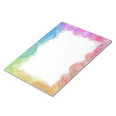 レインボー&グリッター縁ど ノートパッド (アングル)