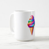 レインボー コーヒーマグカップ (正面左)