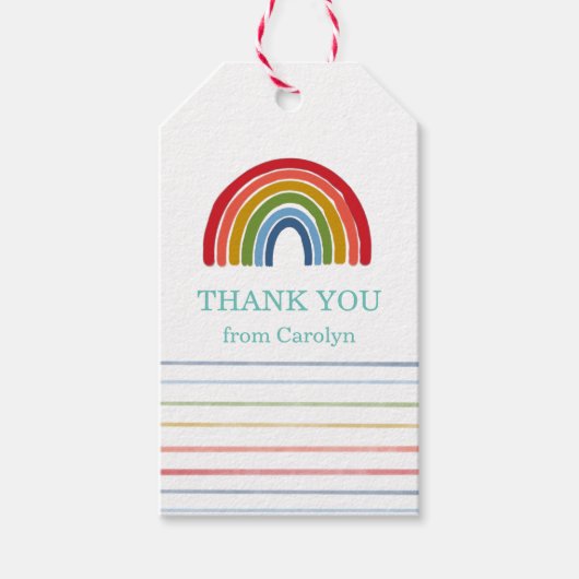 レインボー・サンキュー ギフトタグ (正面)