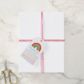 レインボー・サンキュー ギフトタグ (より糸付き)