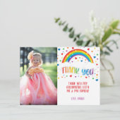 レインボー·サンキュー·フォトカード 招待状 (スタンド正面)