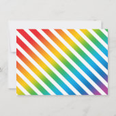 レインボー·サンキュー·フォトカード 招待状 (裏面)