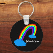 レインボー&サンキュー/緊急サービス キーホルダー (正面)